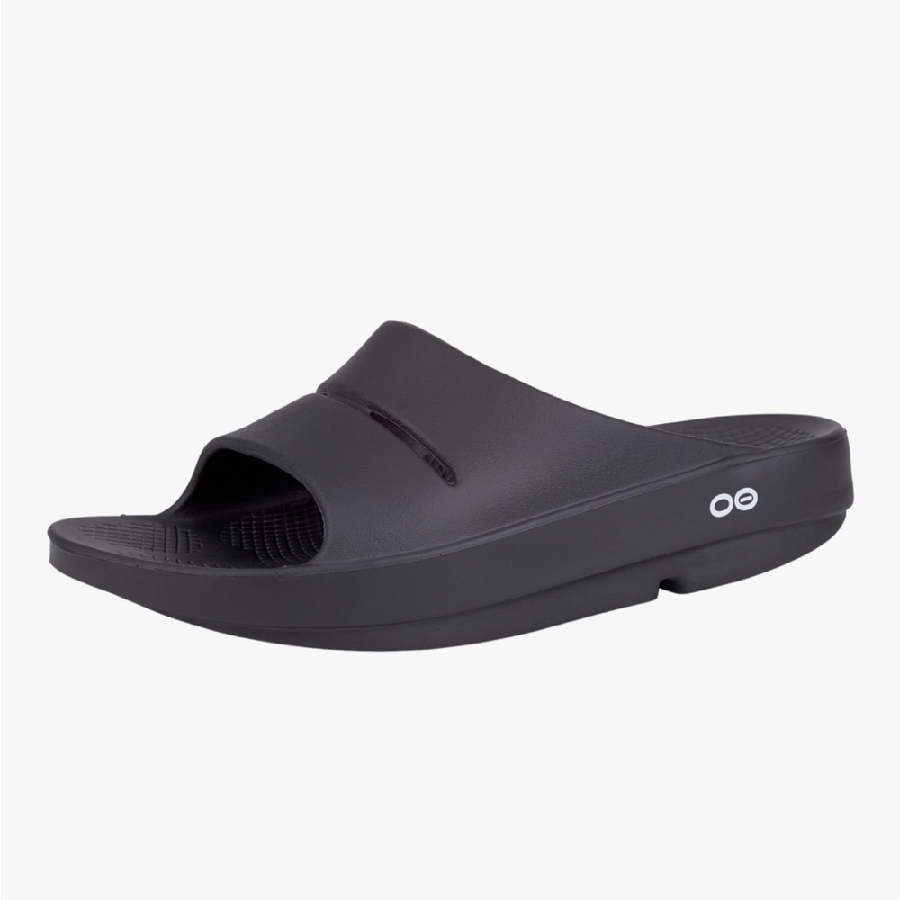 OOFOS unisex-adult black Ooahh recovery Slide Men’s size 6 women’s 8